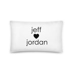 Jeff and Jordan Couch Pillow official Togethermess merch