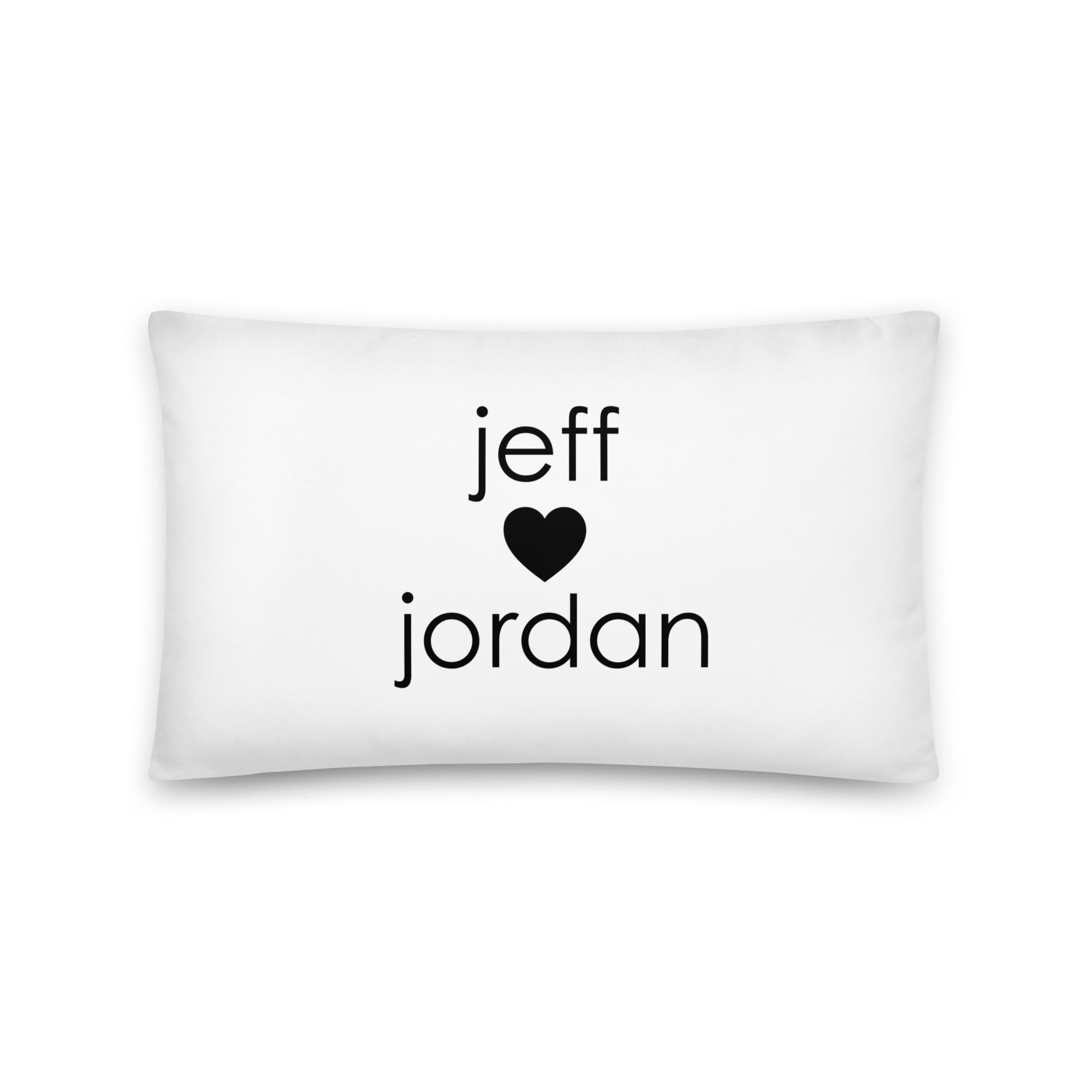 Jeff and Jordan Couch Pillow official Togethermess merch