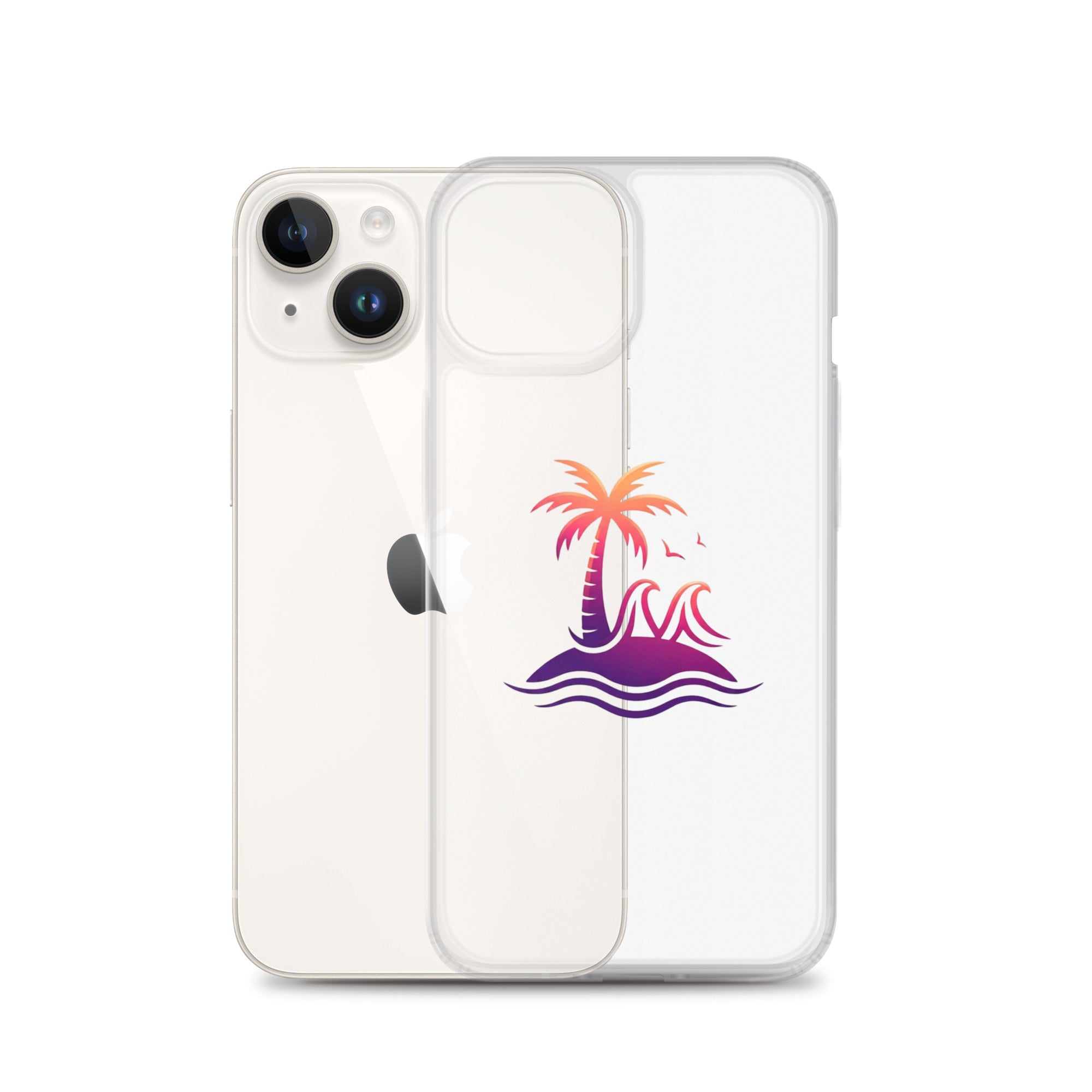Togethermess Gradient Logo Clear Case for iPhone official Jeff and Jordan merch