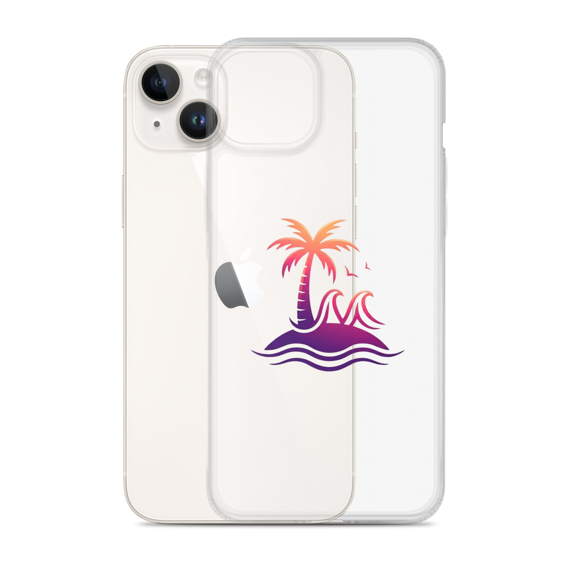 Togethermess Gradient Logo Clear Case for iPhone official Jeff and Jordan merch