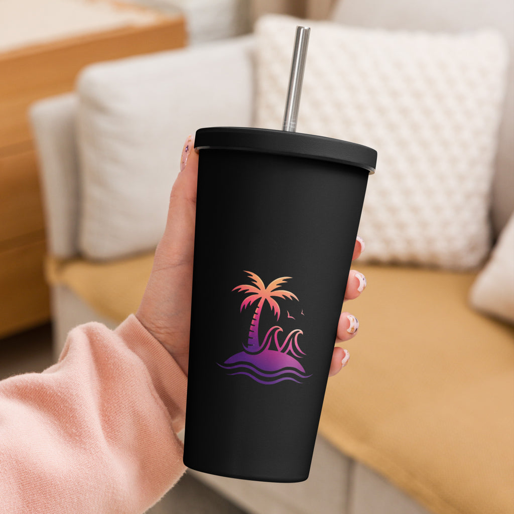 Togethermess Gradient Logo Insulated Tumbler With Straw official Jeff and Jordan merch