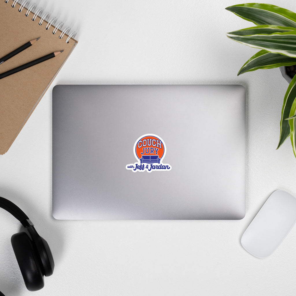 Couch Jury Vinyl Sticker official Jeff and Jordan merch