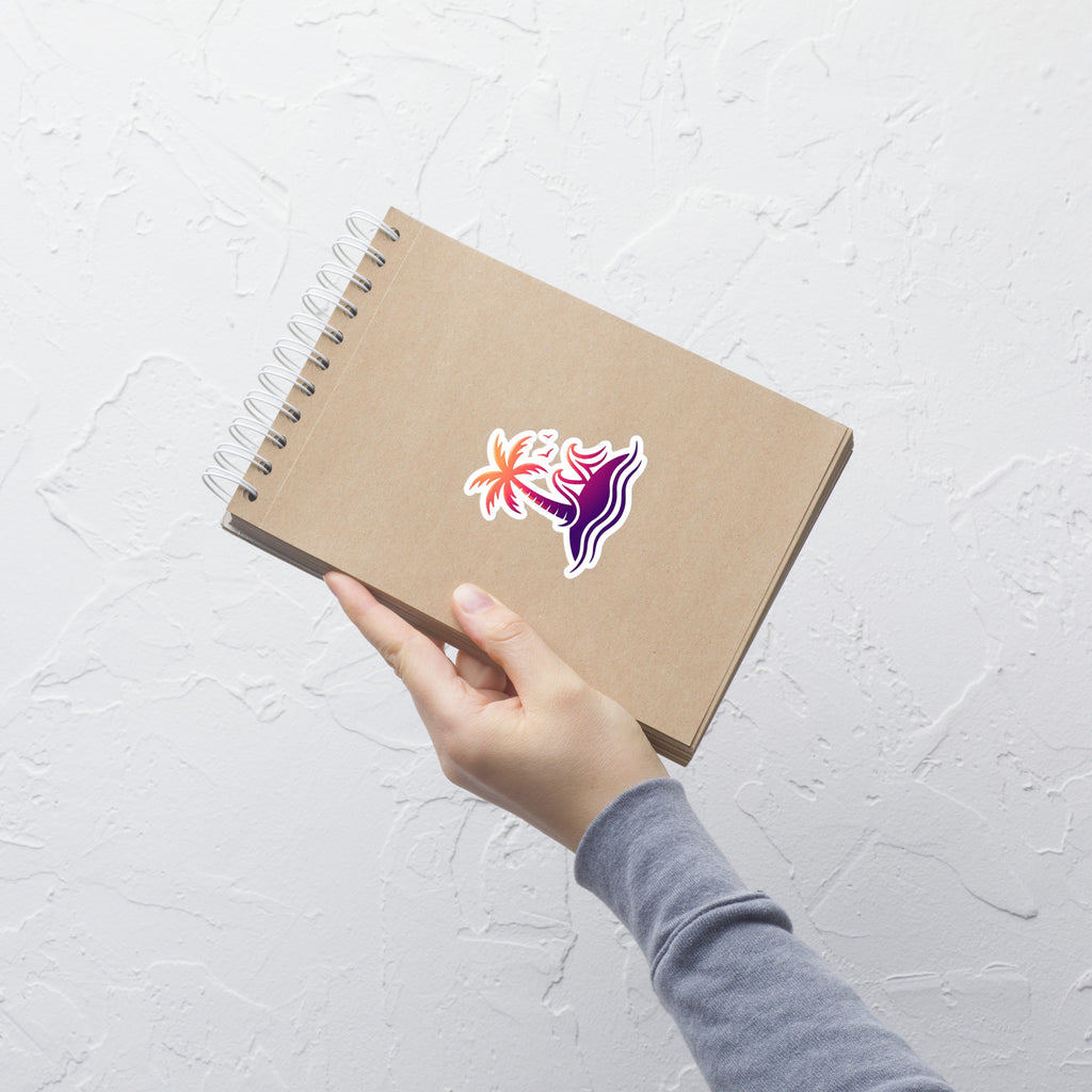 Togethermess gradient logo vinyl sticker official Jeff and Jordan merch