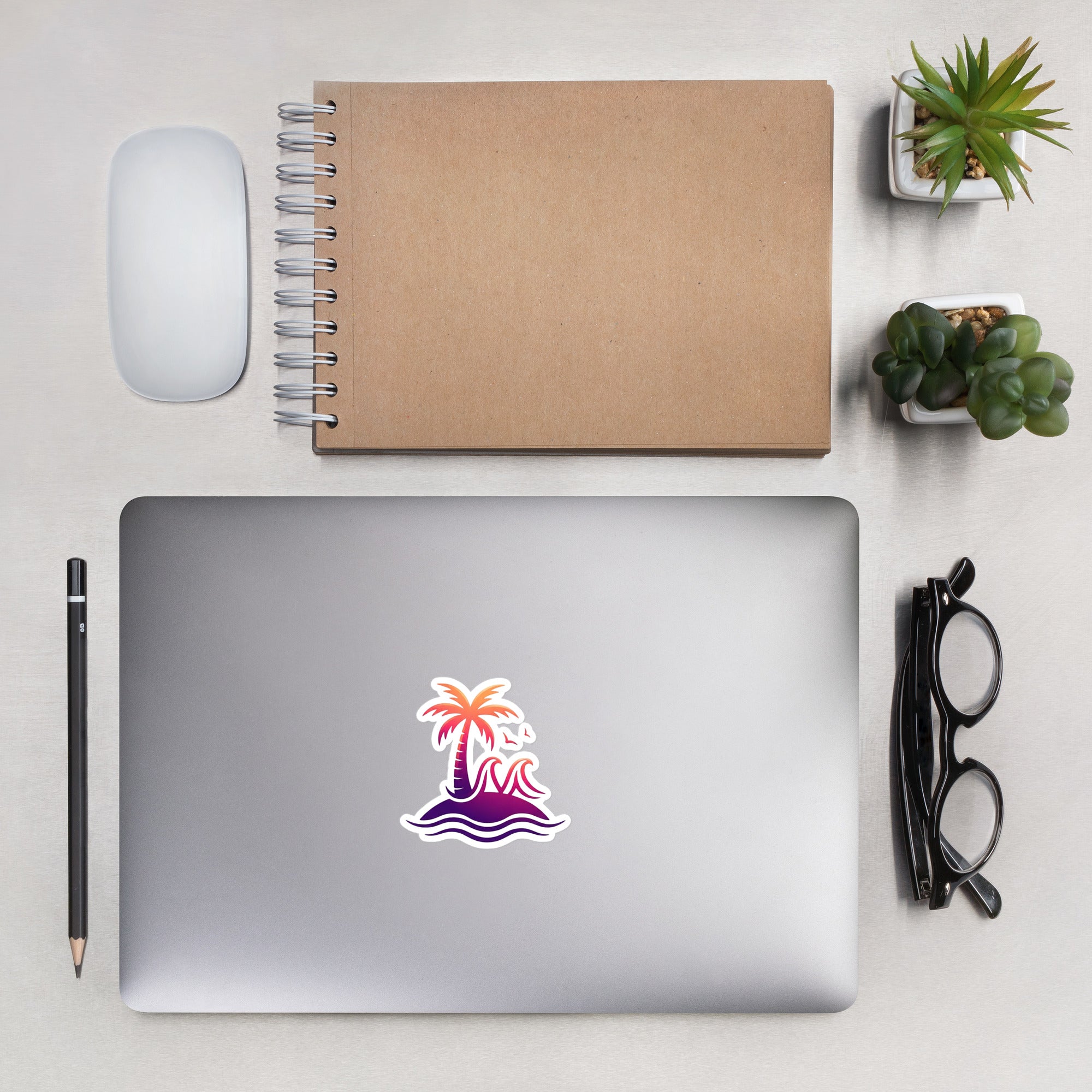 Togethermess gradient logo vinyl sticker official Jeff and Jordan merch