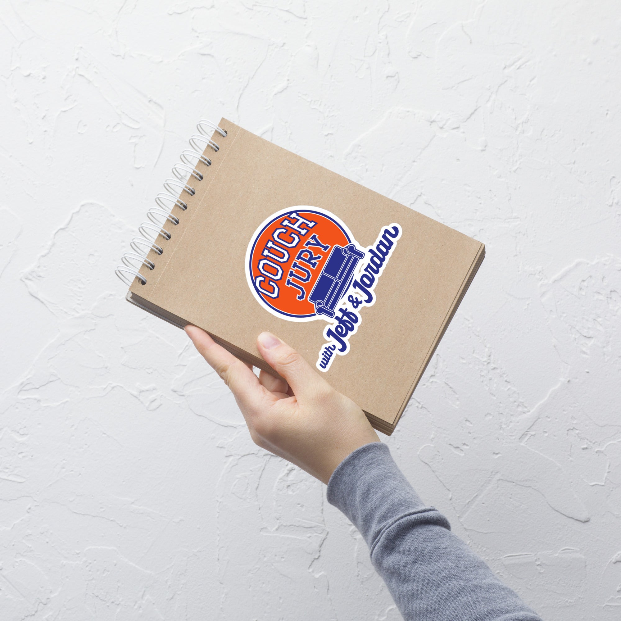 Couch Jury Vinyl Sticker official Jeff and Jordan merch
