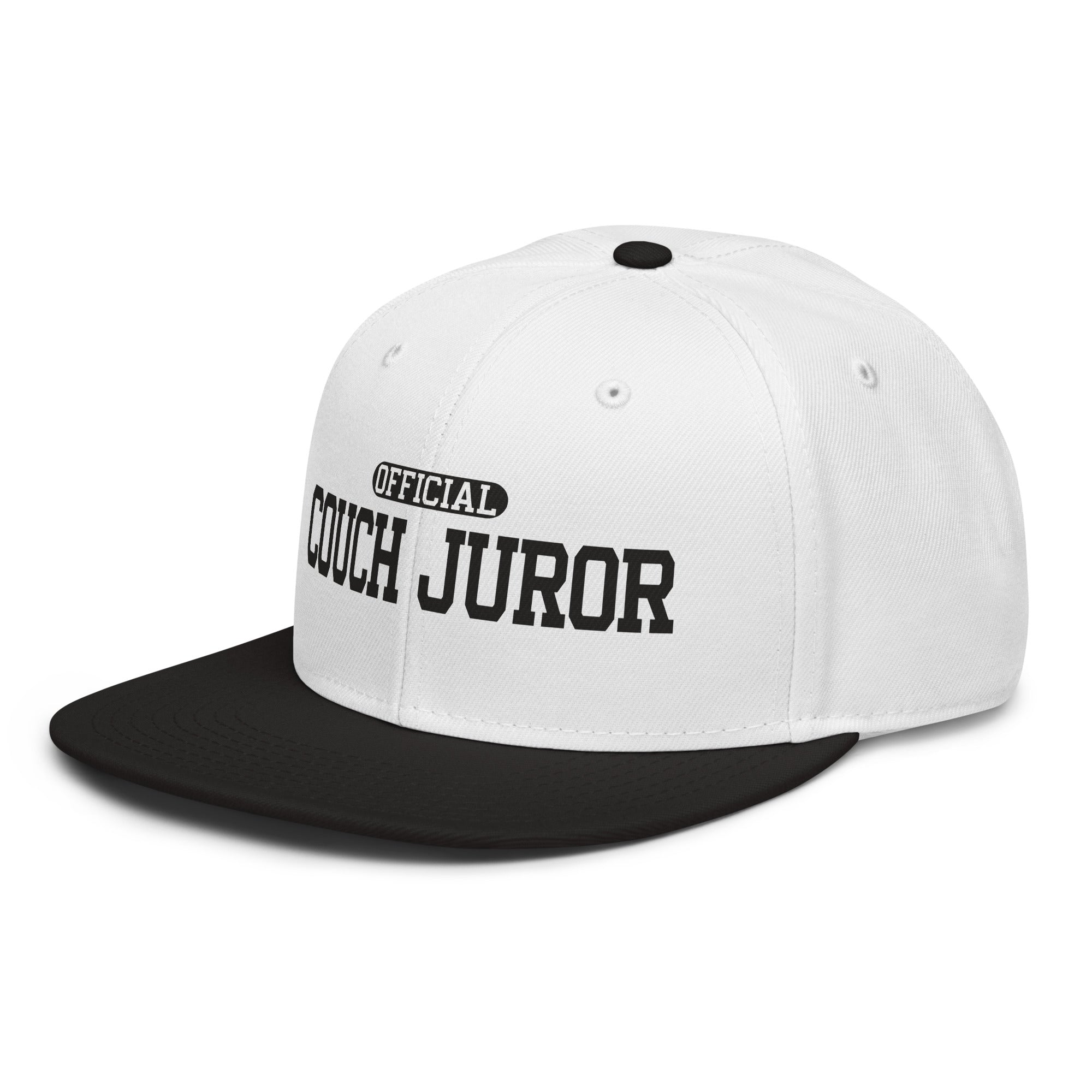 Official Couch Juror Snapback Hat official Jeff and Jordan merch
