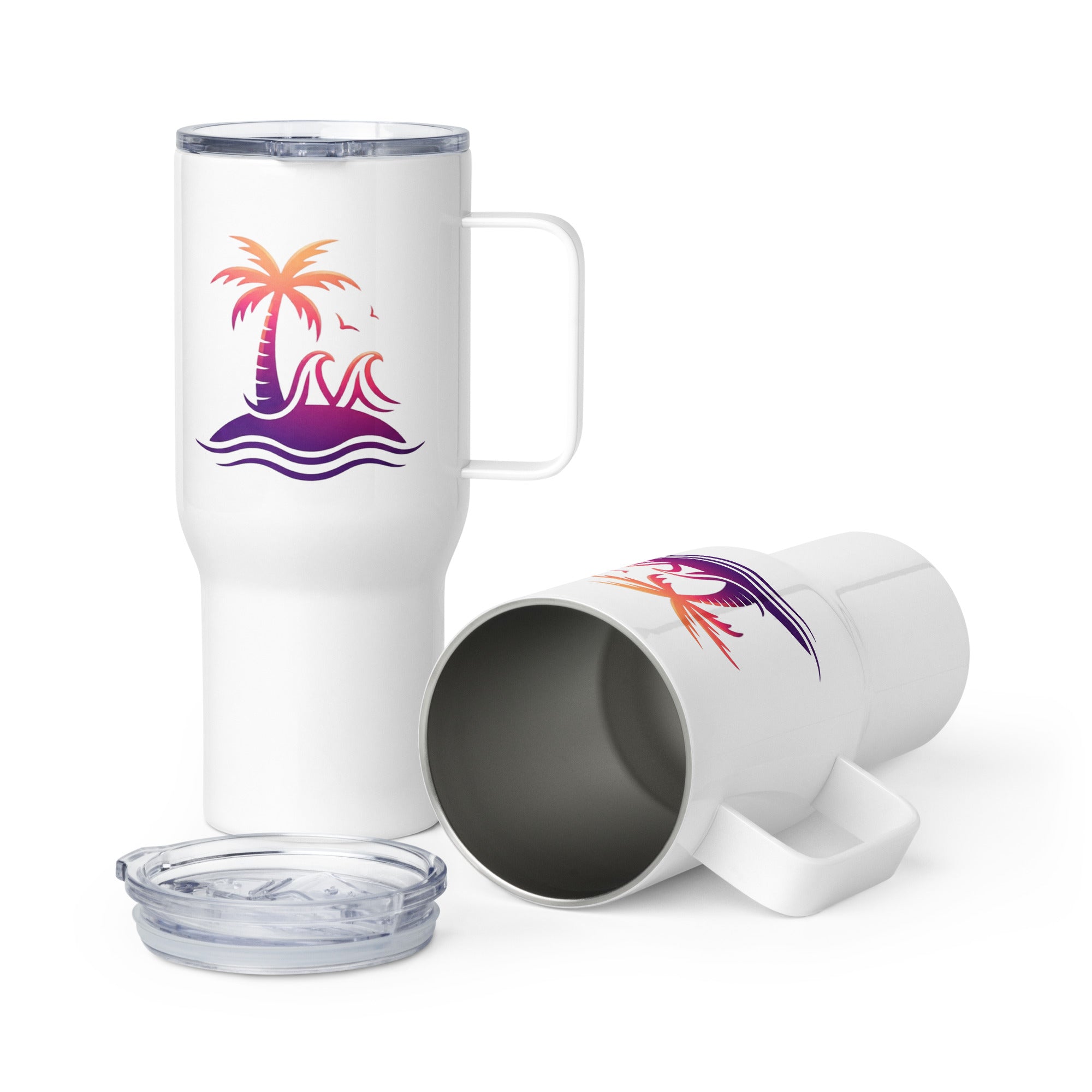 Togethermess gradient logo travel mug official Jeff and Jordan merch