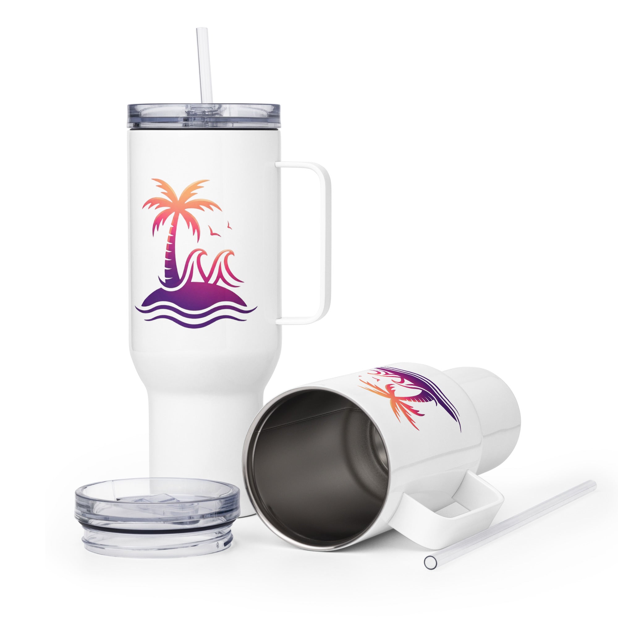 Togethermess gradient logo travel mug official Jeff and Jordan merch