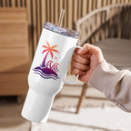 Togethermess gradient logo travel mug official Jeff and Jordan merch
