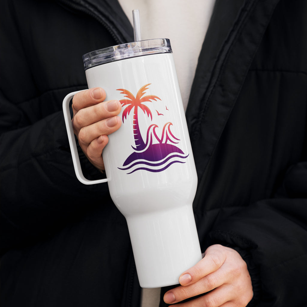 Togethermess gradient logo travel mug official Jeff and Jordan merch
