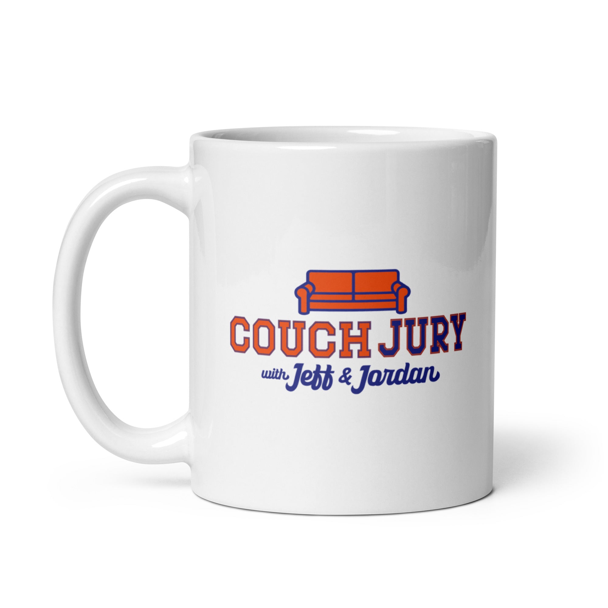 Couch Jury Mug official Jeff and Jordan merch