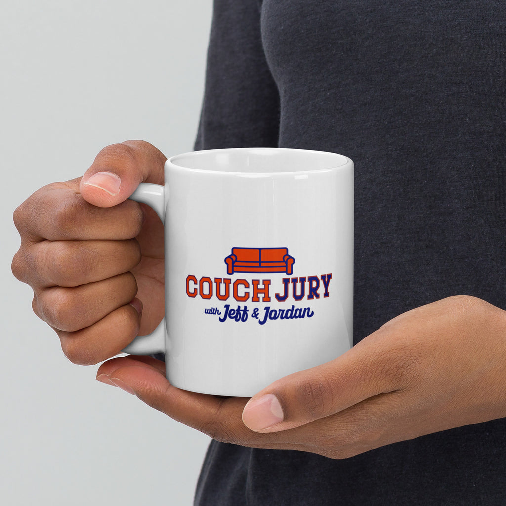 Couch Jury Mug official Jeff and Jordan merch