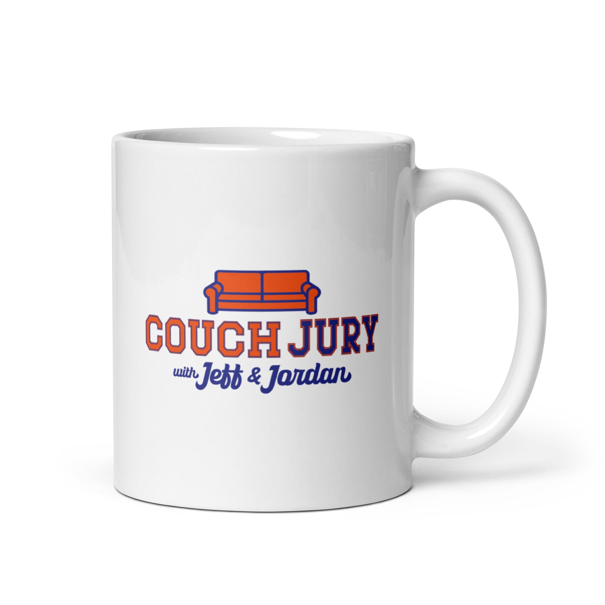 Couch Jury Mug official Jeff and Jordan merch