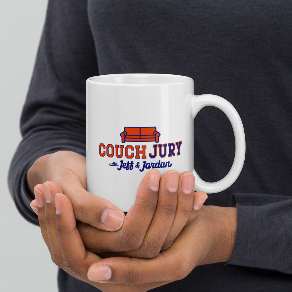 Couch Jury Mug official Jeff and Jordan merch