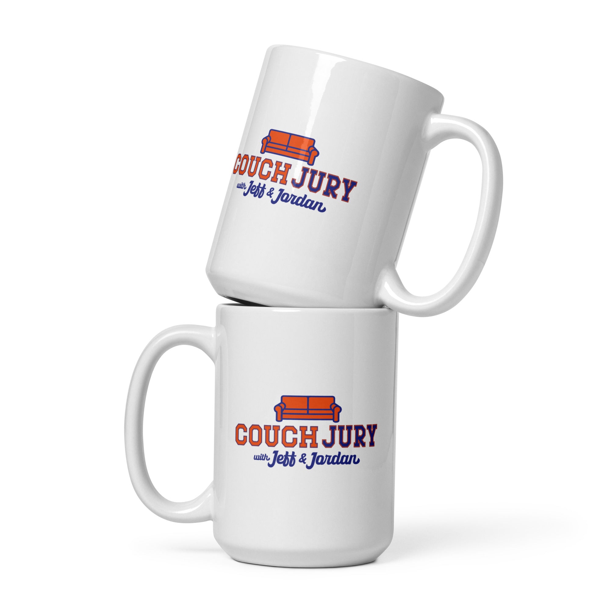 Couch Jury Mug official Jeff and Jordan merch
