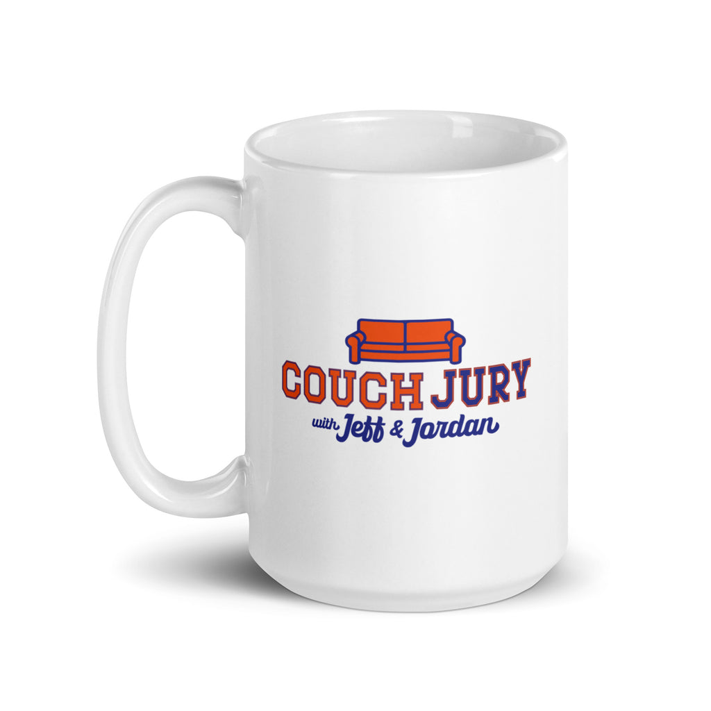 Couch Jury Mug official Jeff and Jordan merch