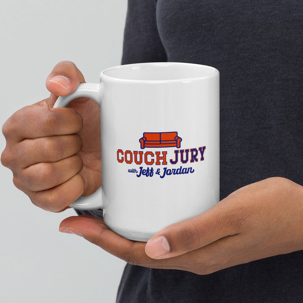Couch Jury Mug official Jeff and Jordan merch