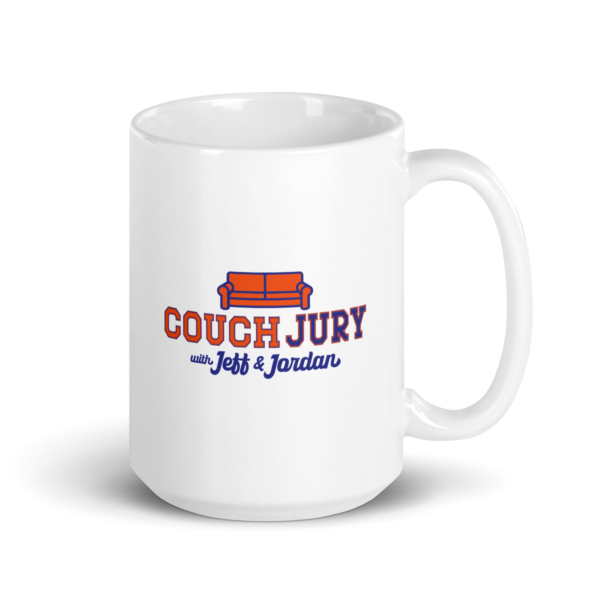 Couch Jury Mug official Jeff and Jordan merch
