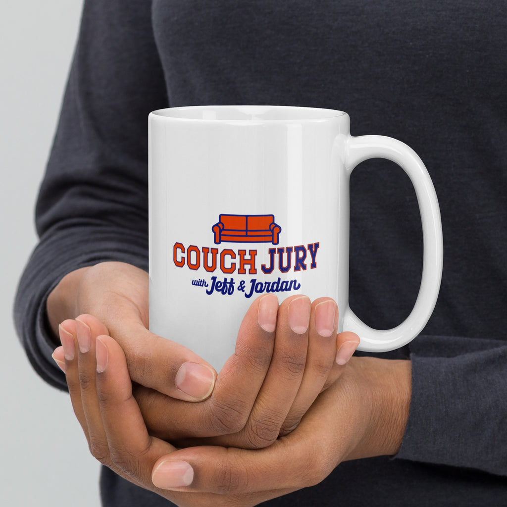 Couch Jury Mug official Jeff and Jordan merch