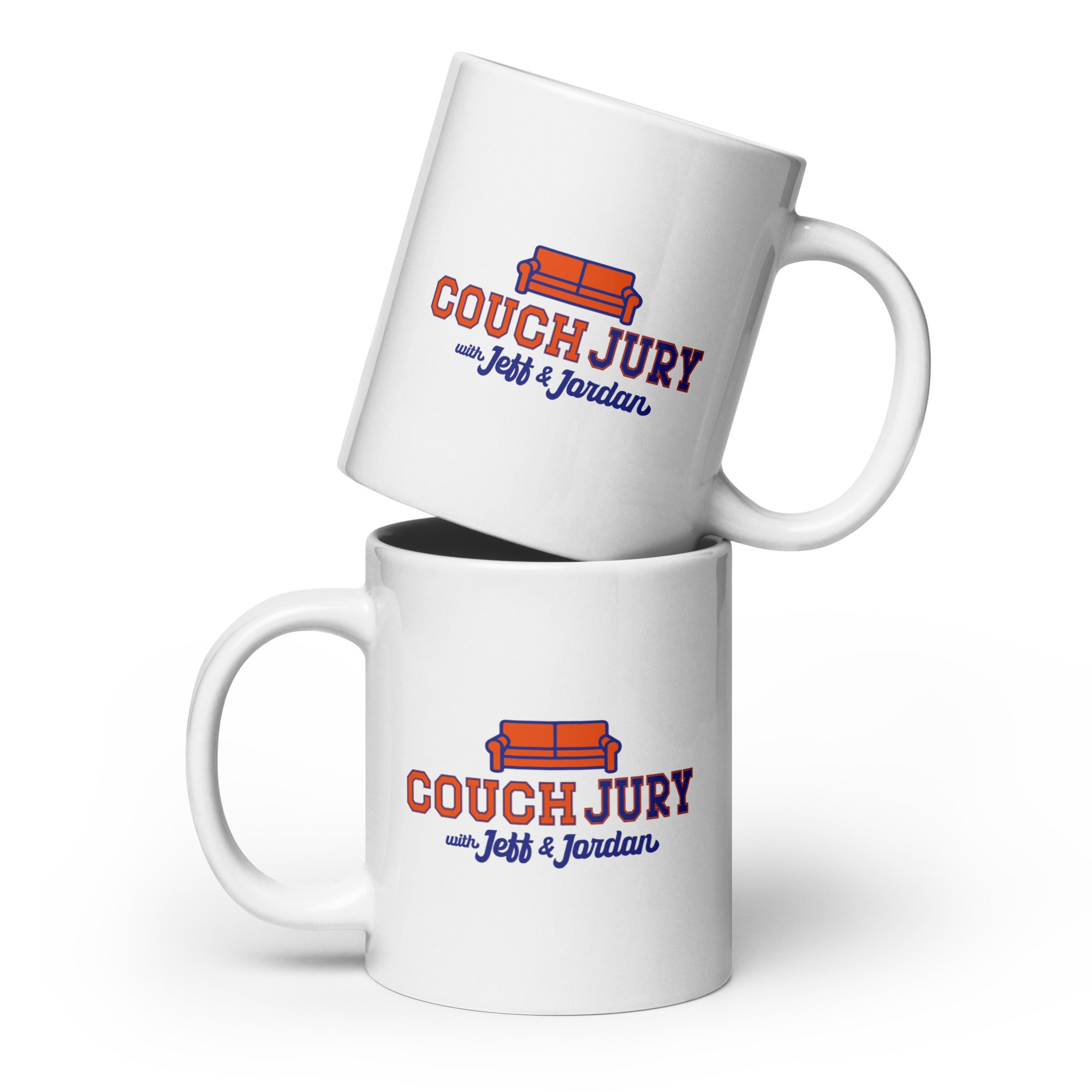 Couch Jury Mug official Jeff and Jordan merch