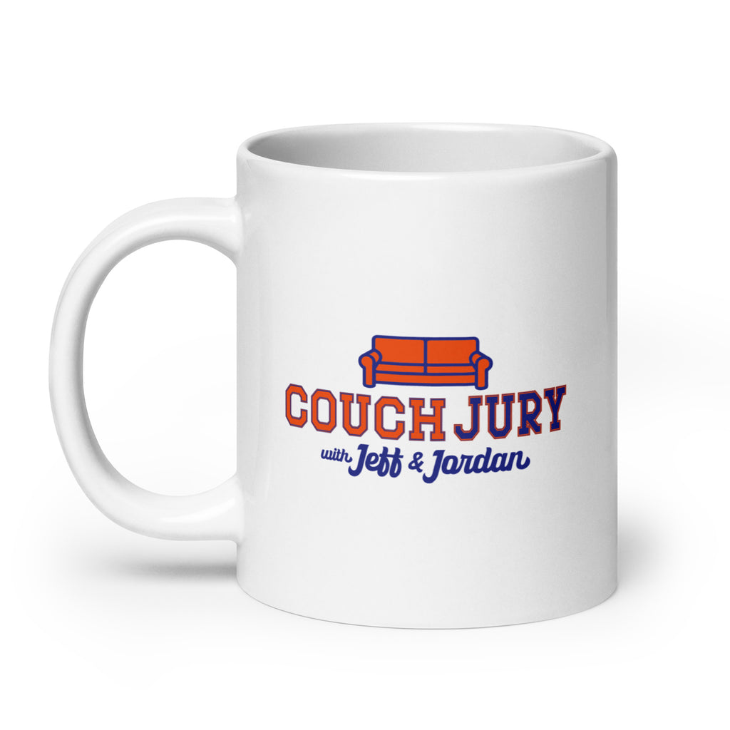Couch Jury Mug official Jeff and Jordan merch