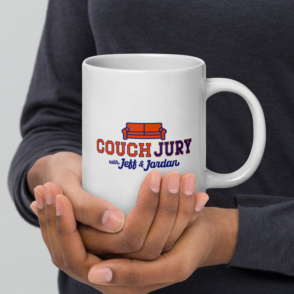 Couch Jury Mug official Jeff and Jordan merch