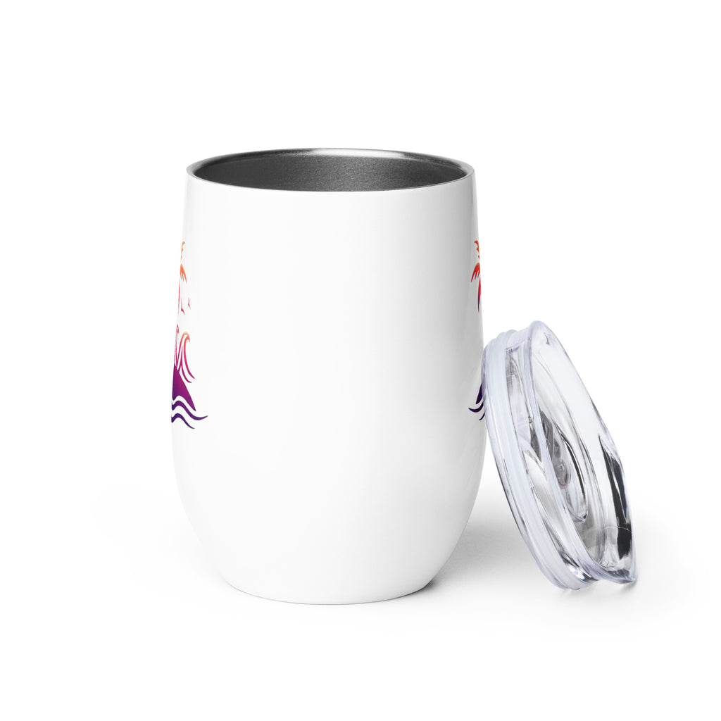 Togethermess Gradient Logo Wine Tumbler official Jeff and Jordan merch