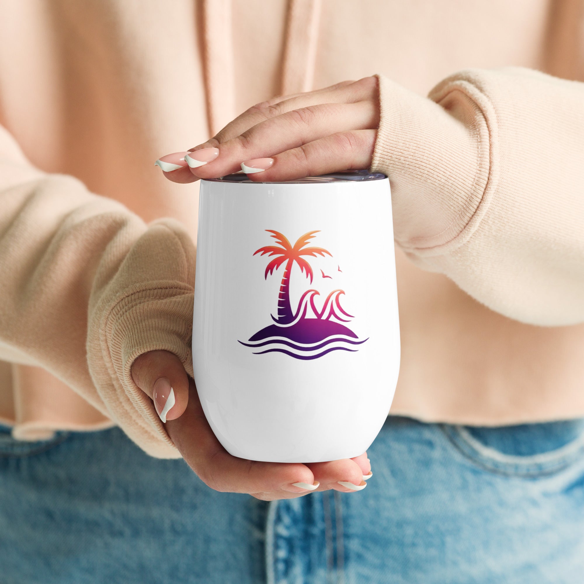 Togethermess Gradient Logo Wine Tumbler official Jeff and Jordan merch